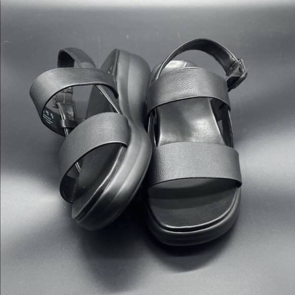 Naturalizer Women's Coast Wedge Slingback Sandals Black, Size 10M - Picture 2 of 6